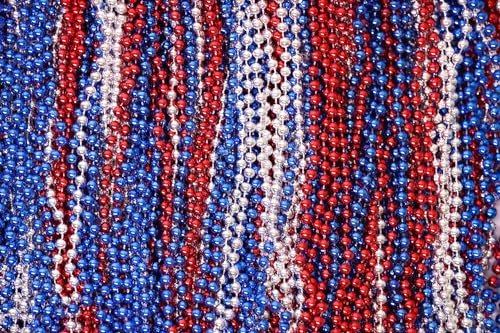 Mardi Gras Beads 33 inch 7mm, 6 Dozen, 72 Necklaces