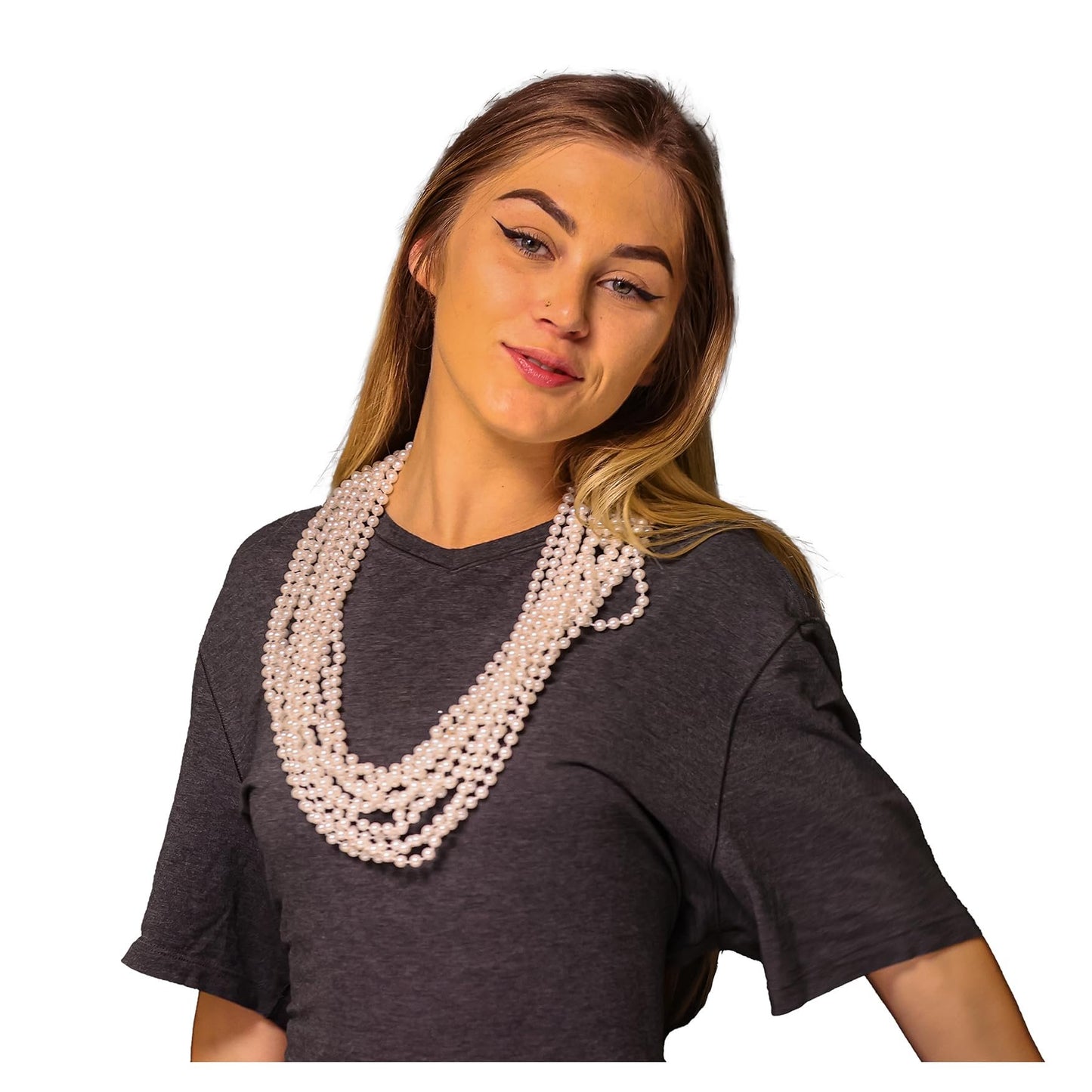 Mardi Gras Beads 33 inch 7mm, 6 Dozen, 72 Necklaces