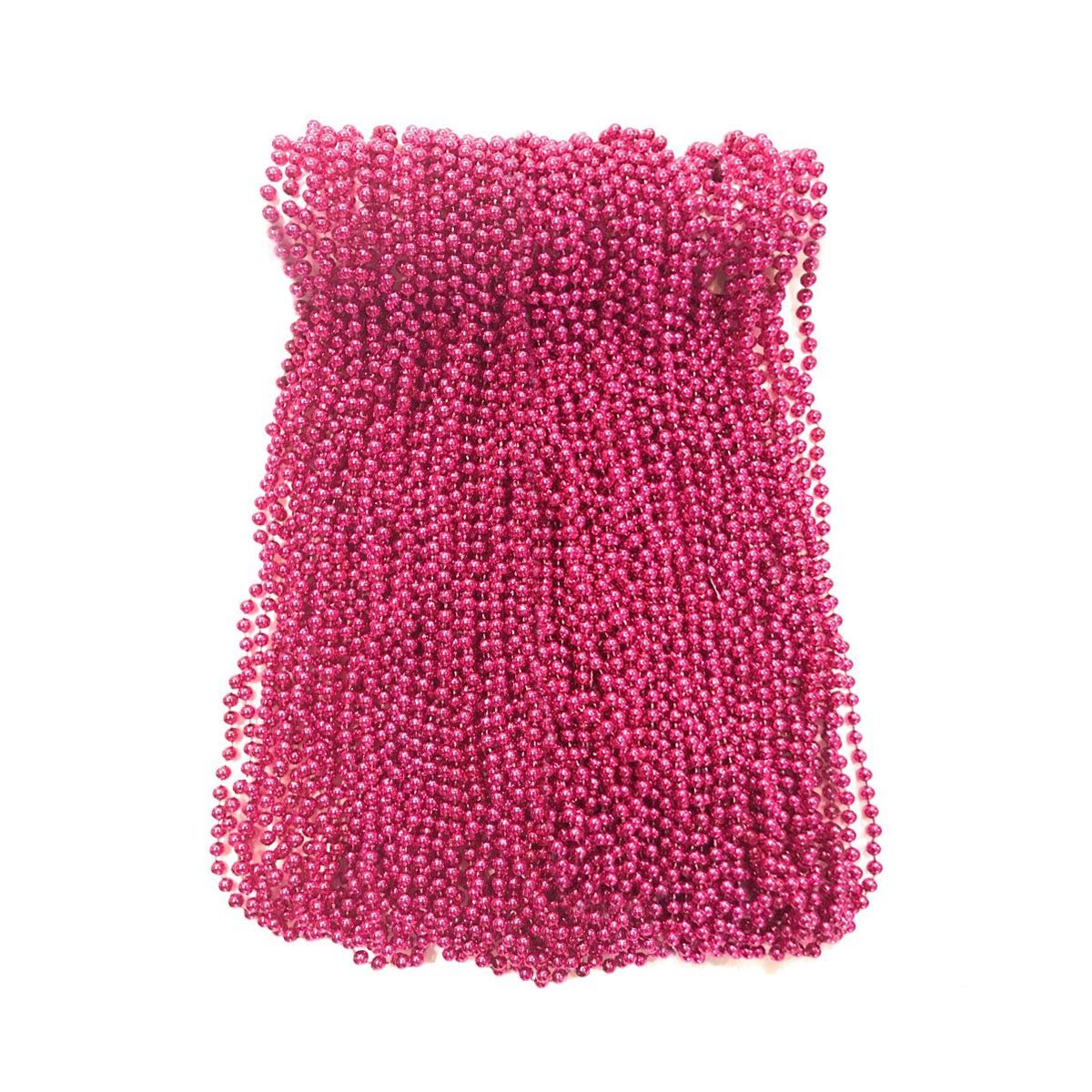 Mardi Gras Beads 33 inch 7mm, 6 Dozen, 72 Necklaces