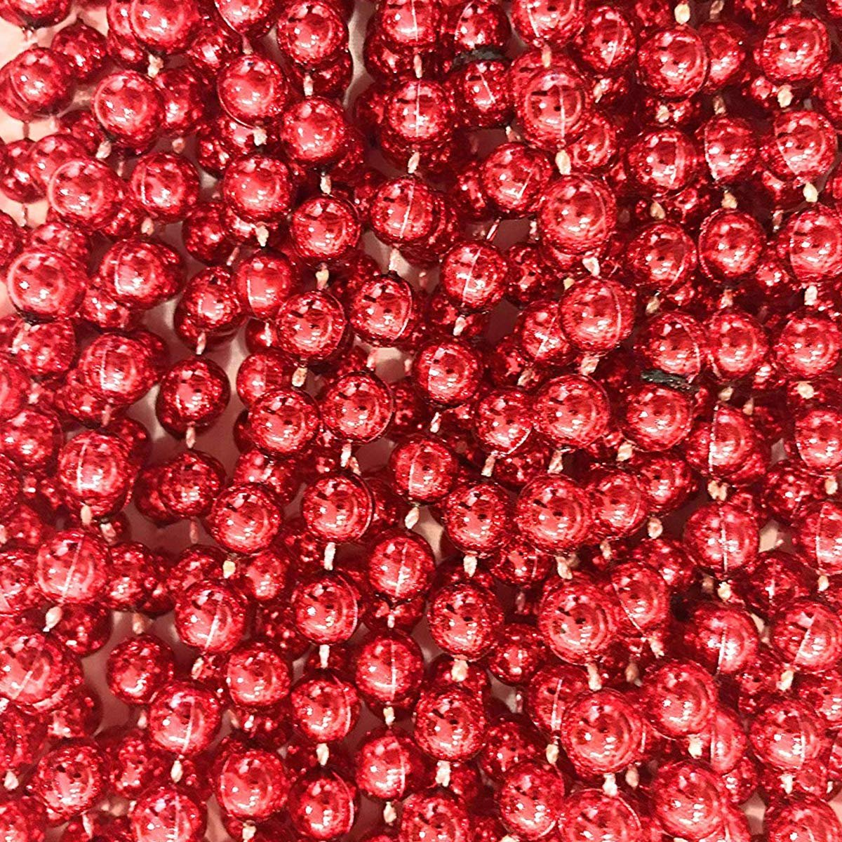Mardi Gras Beads 33 inch 7mm, 6 Dozen, 72 Necklaces