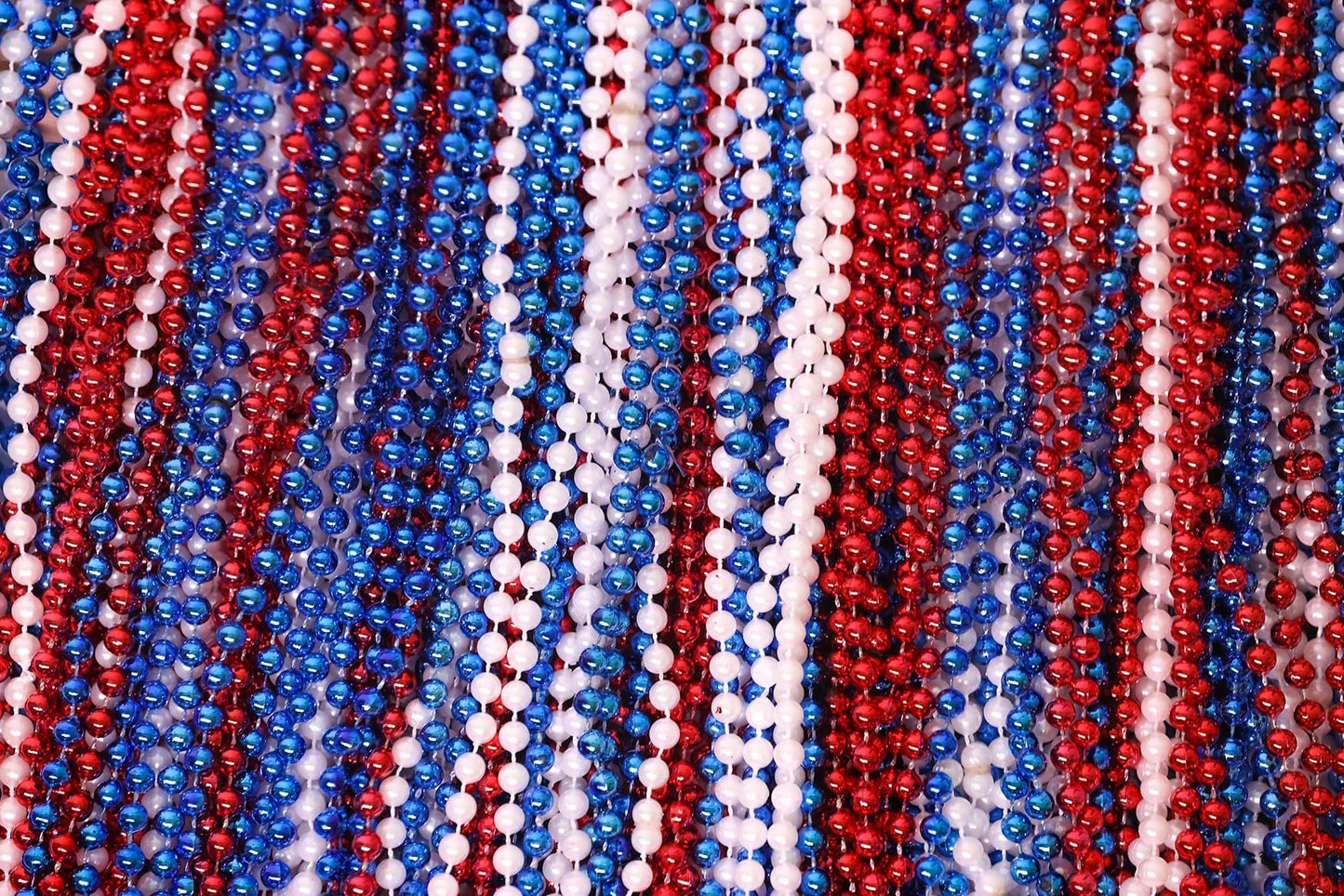 Mardi Gras Beads 33 inch 7mm, 6 Dozen, 72 Necklaces