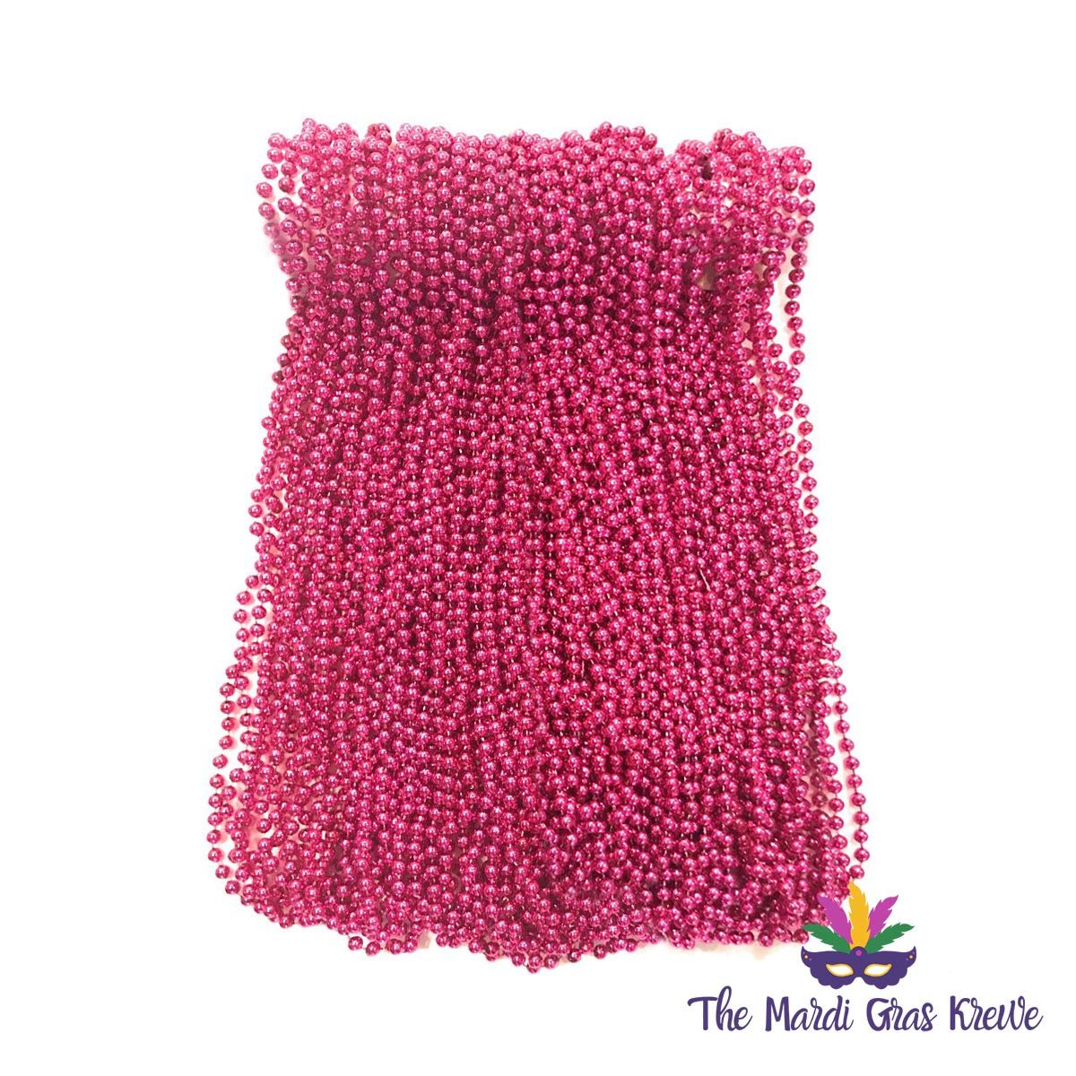 Mardi Gras Beads 33 inch 7mm, 6 Dozen, 72 Necklaces