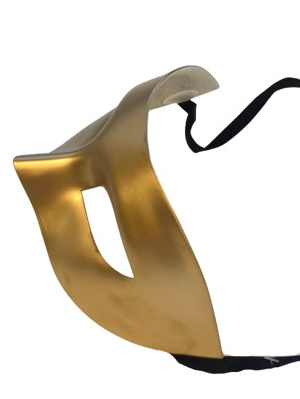 KBW Masquerade Gold Mardi Gras Mask- Masquerade Party, Ball, Halloween, Costume Party, Mens Venetian Mask, Half Face Masks