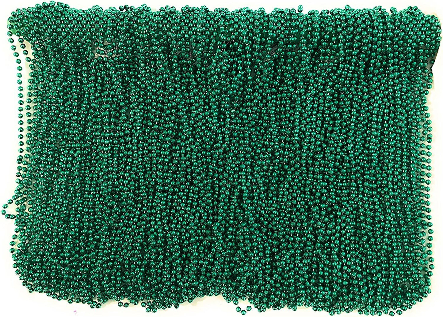 Mardi Gras Beads Red, White, Blue - 33 inch 7mm, 10 Dozen, 120 Pieces
