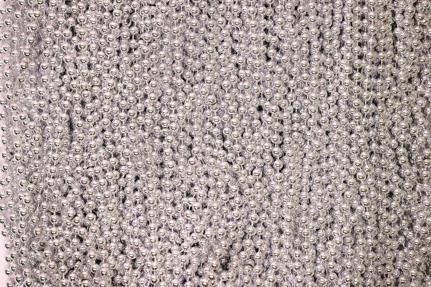 Mardi Gras Beads 33 inch 7mm, 12 Dozen, 144 Necklaces with Doubloon- Bulk Party Favors