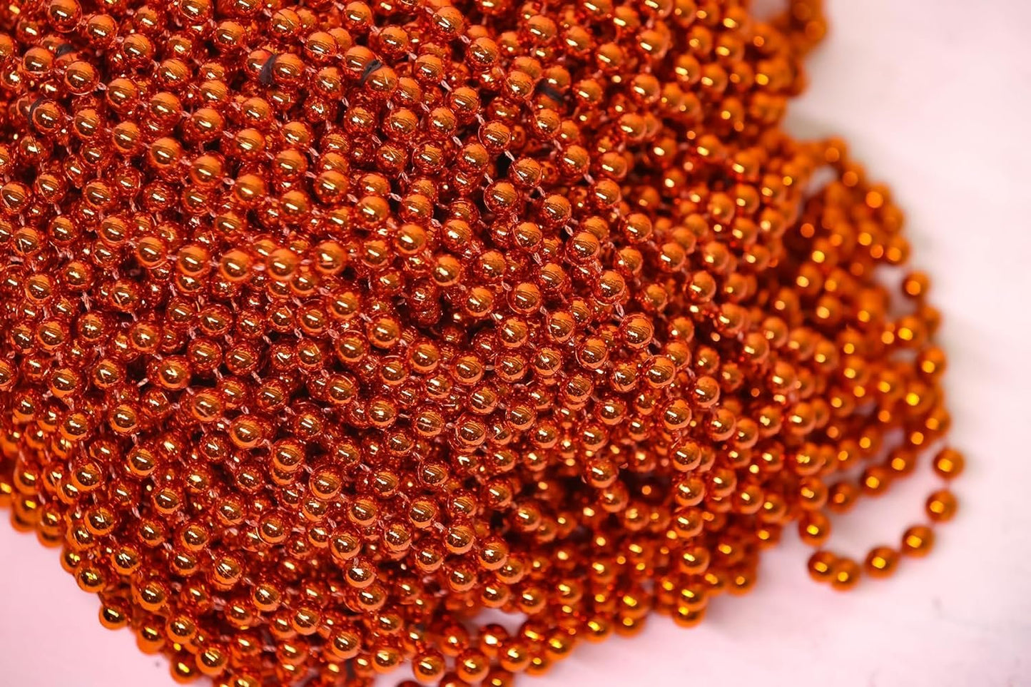 Mardi Gras Beads 33 inch 7mm, 12 Dozen, 144 Necklaces with Doubloon- Bulk Party Favors