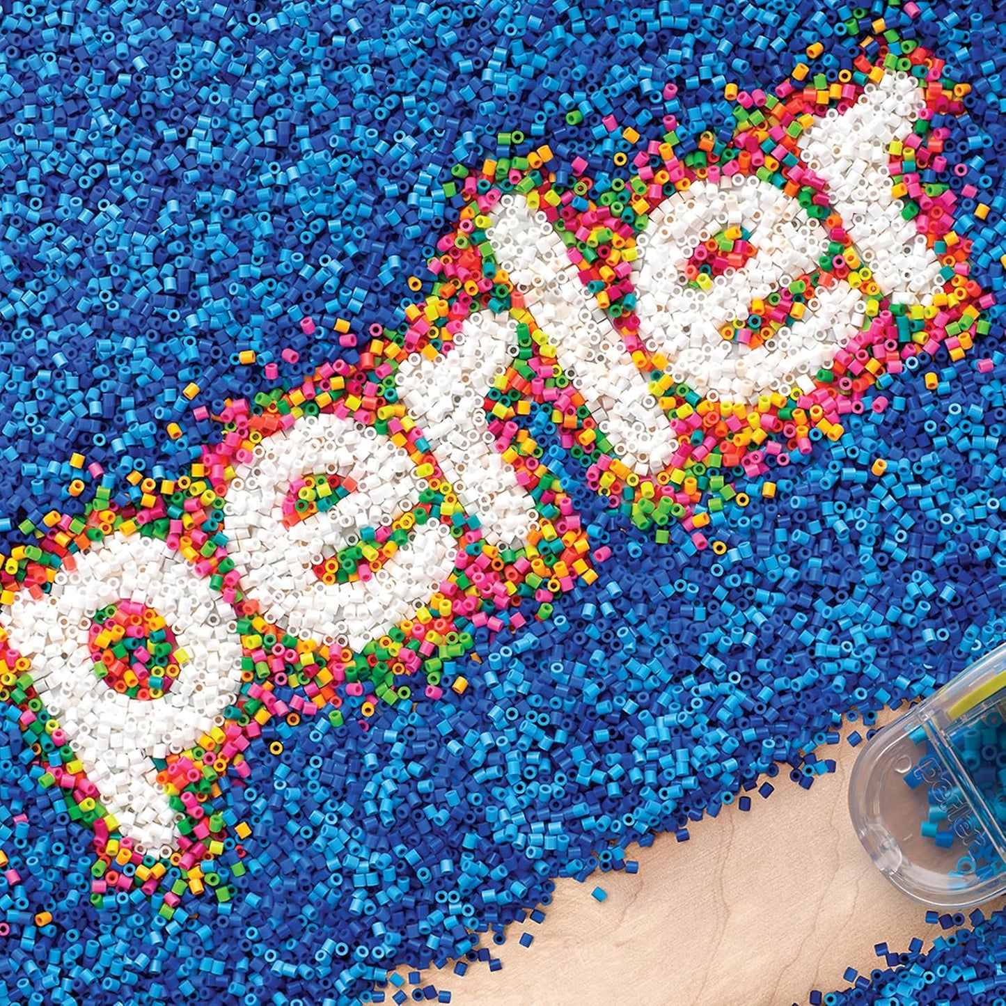 Perler Assorted Clear Plastic Pegboards for Fuse Bead Kids Crafts, 5 Shapes with Reusable Ironing Paper, 6 Piece Set