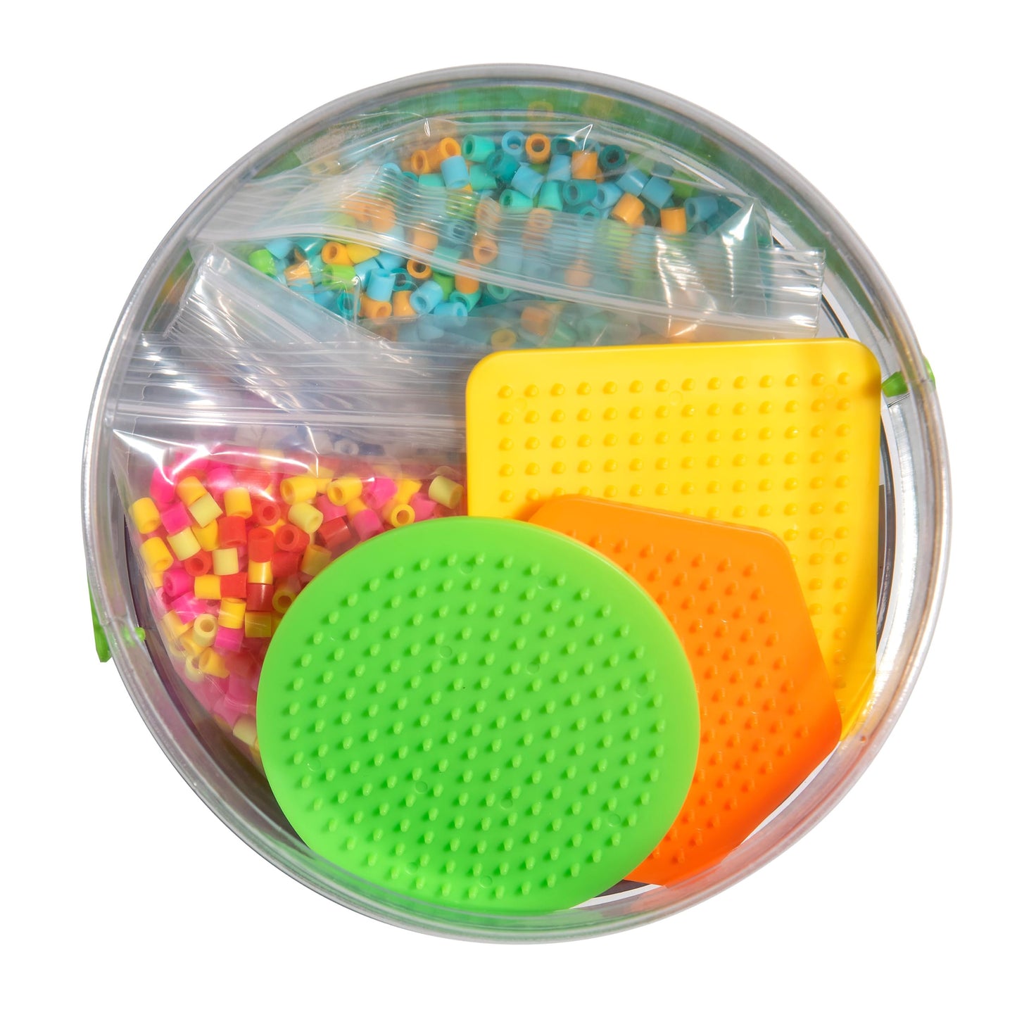 Perler 80-42988 Daisy Love Big Bucket Fused Bead Activity Kit with 16 Unique Patterns, Multicolor, 8505 Pieces
