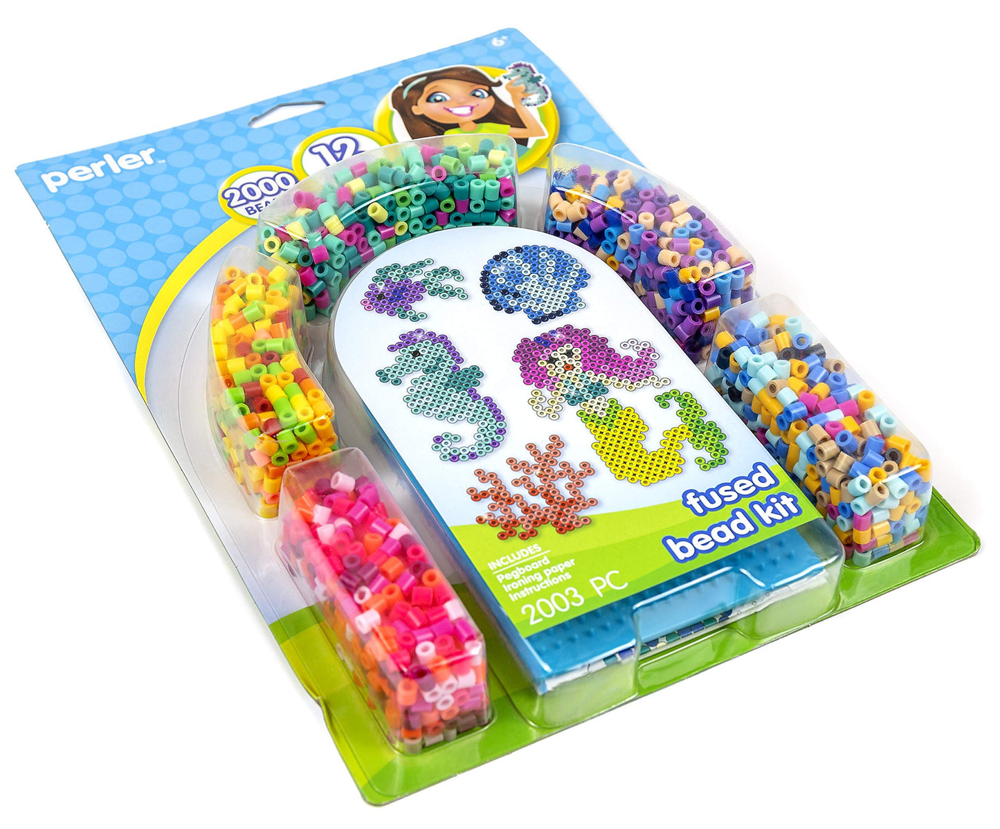 Perler Beads Mermaid and Ocean Animals Fused Bead Kit, 2002pc.