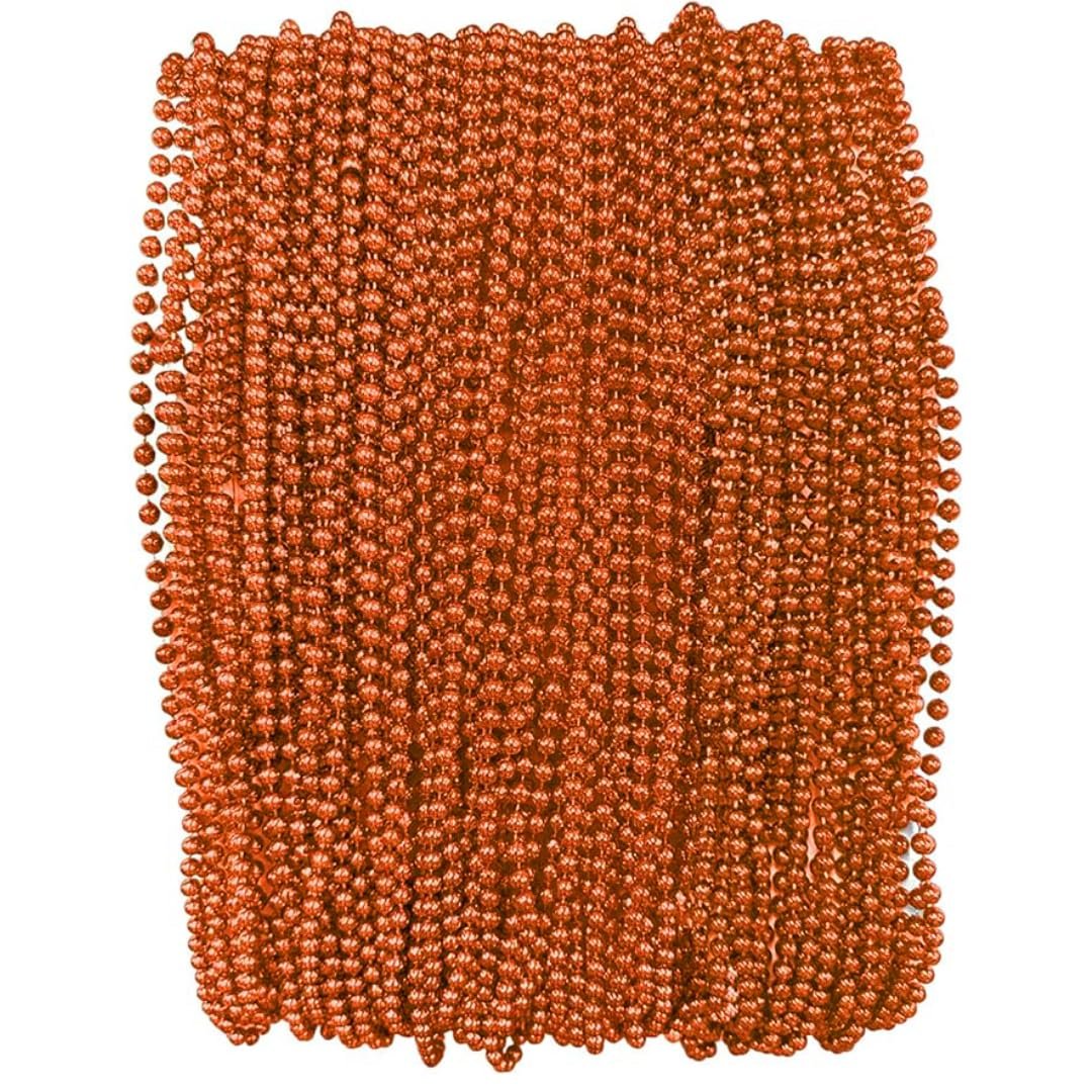 Mardi Gras Beads 33 inch 7mm, 6 Dozen, 72 Necklaces