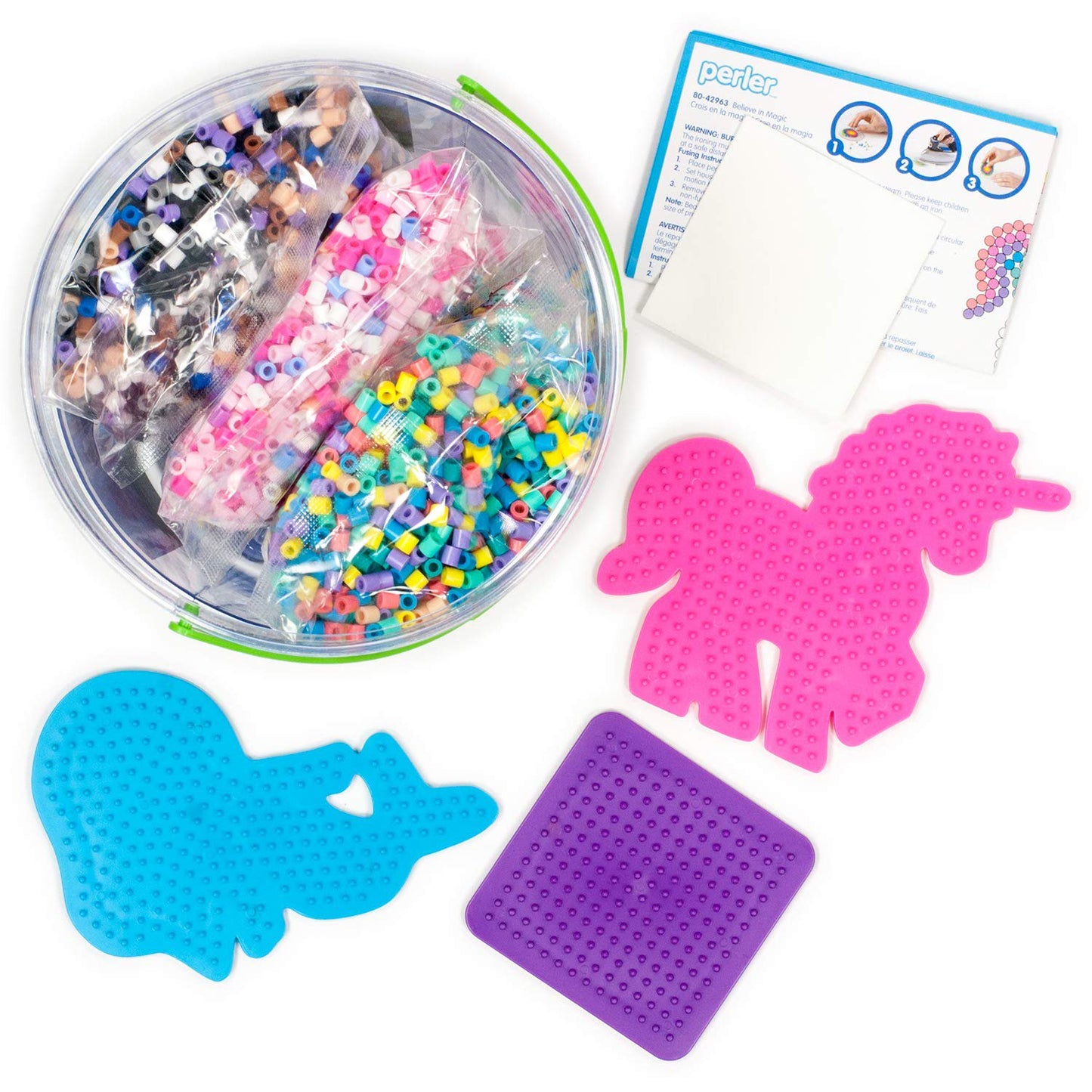 Perler Mystical Creatures Fuse Bead Kit, 8505pc, 13 Patterns, Believe in Magic