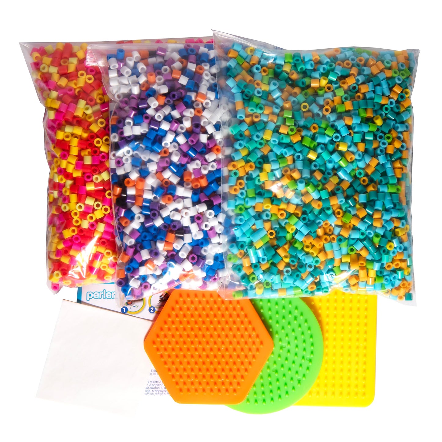 Perler 80-42988 Daisy Love Big Bucket Fused Bead Activity Kit with 16 Unique Patterns, Multicolor, 8505 Pieces