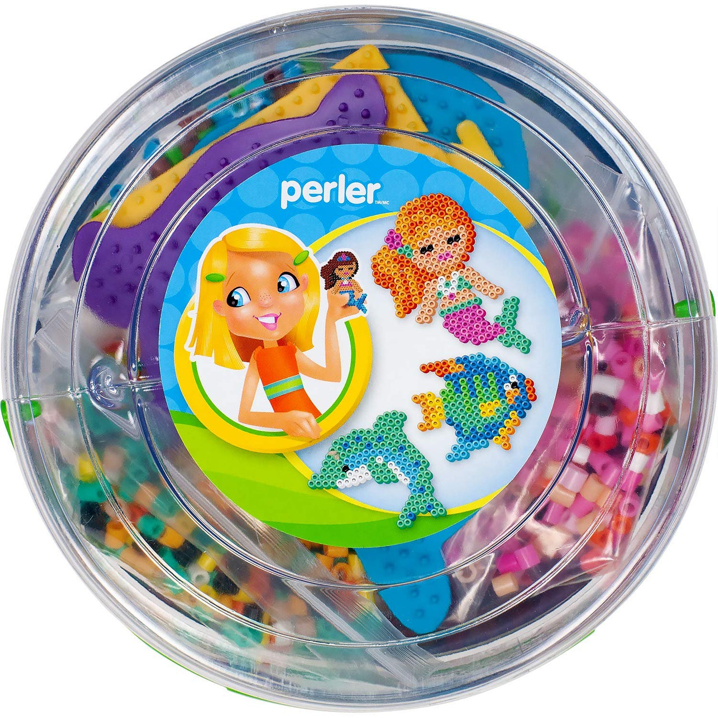 Perler Mermaid Themed Beads Bucket Kit, 8500pcs