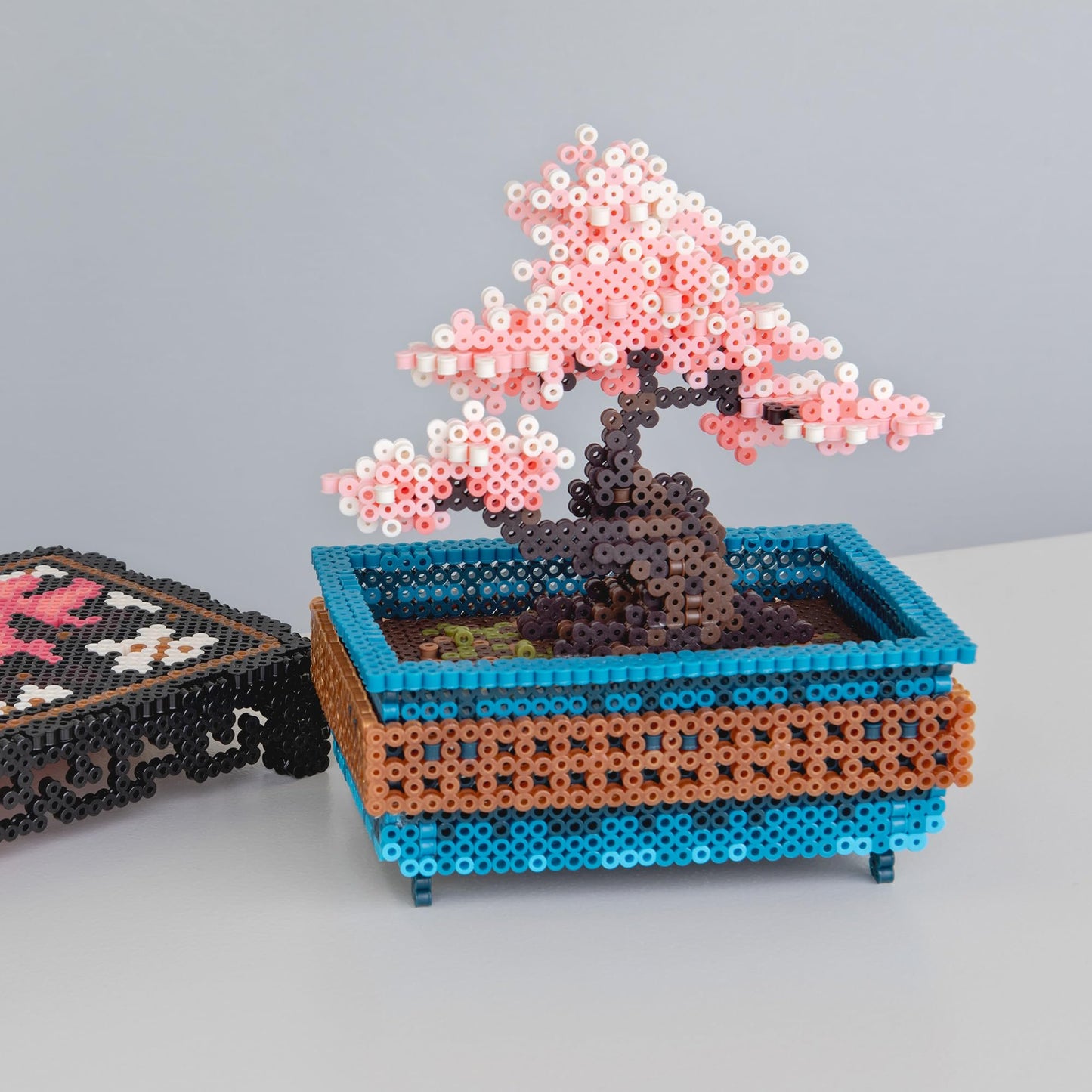 Perler 80-57232 Cherry Blossom Bonsai 3D Fused Bead Craft Activity Kit, Multicolor, 8007 Pieces