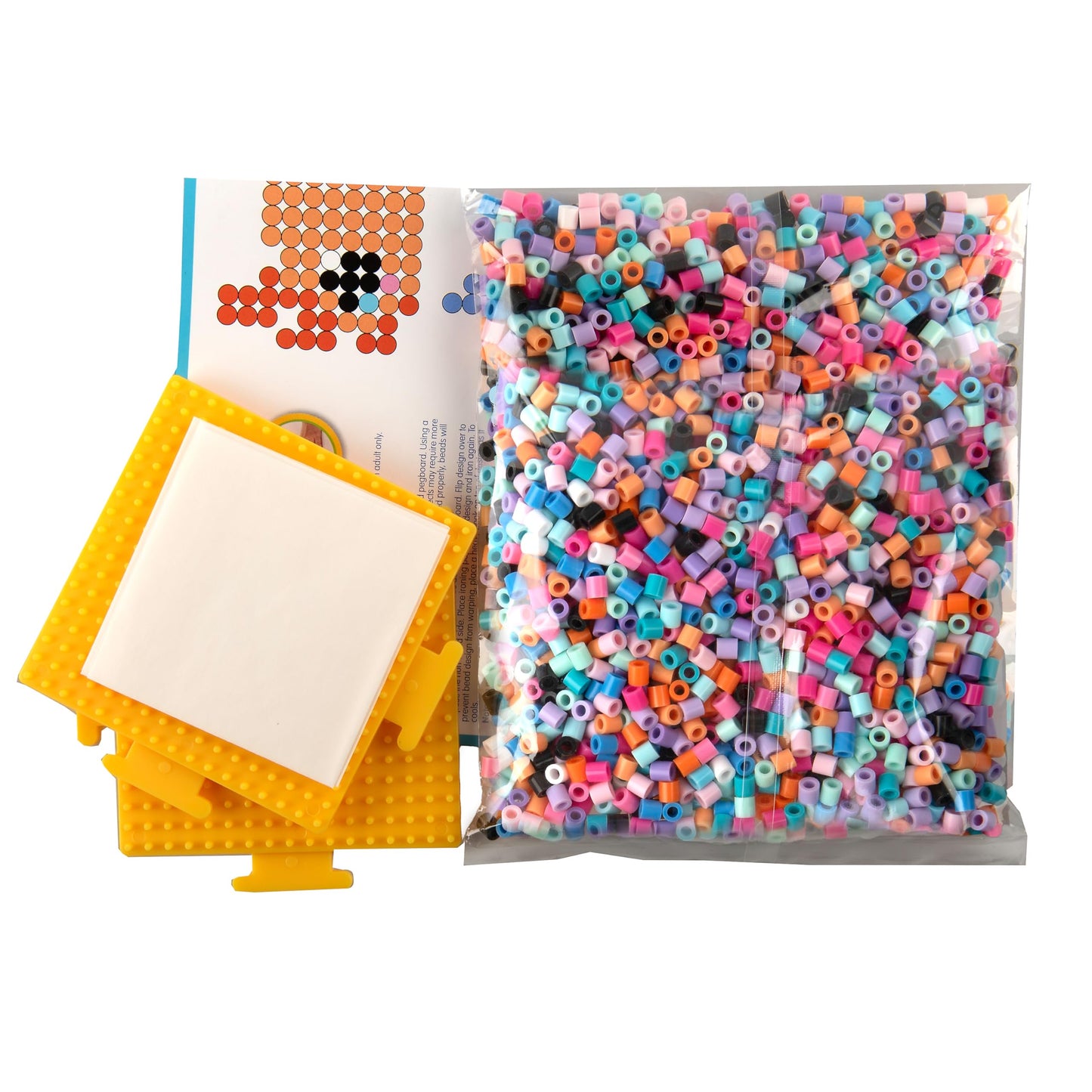 Perler 80-57255 Axolotl Fused Bead Craft Activity Kit with 12 Projects, Multicolor, 2004 Pieces