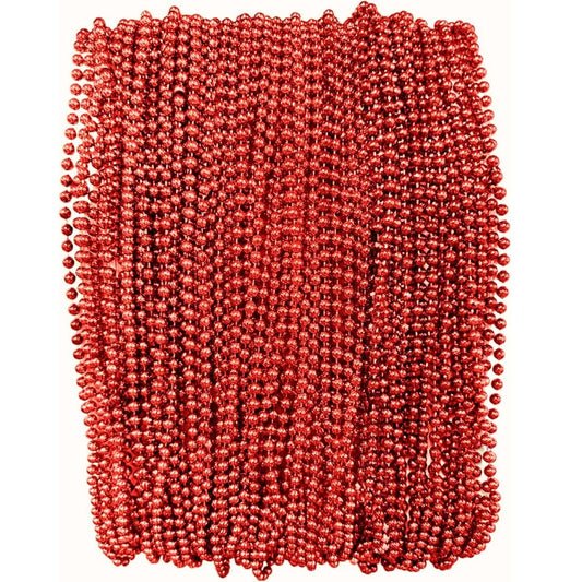 Mardi Gras Beads 33 inch 7mm, 6 Dozen, 72 Necklaces