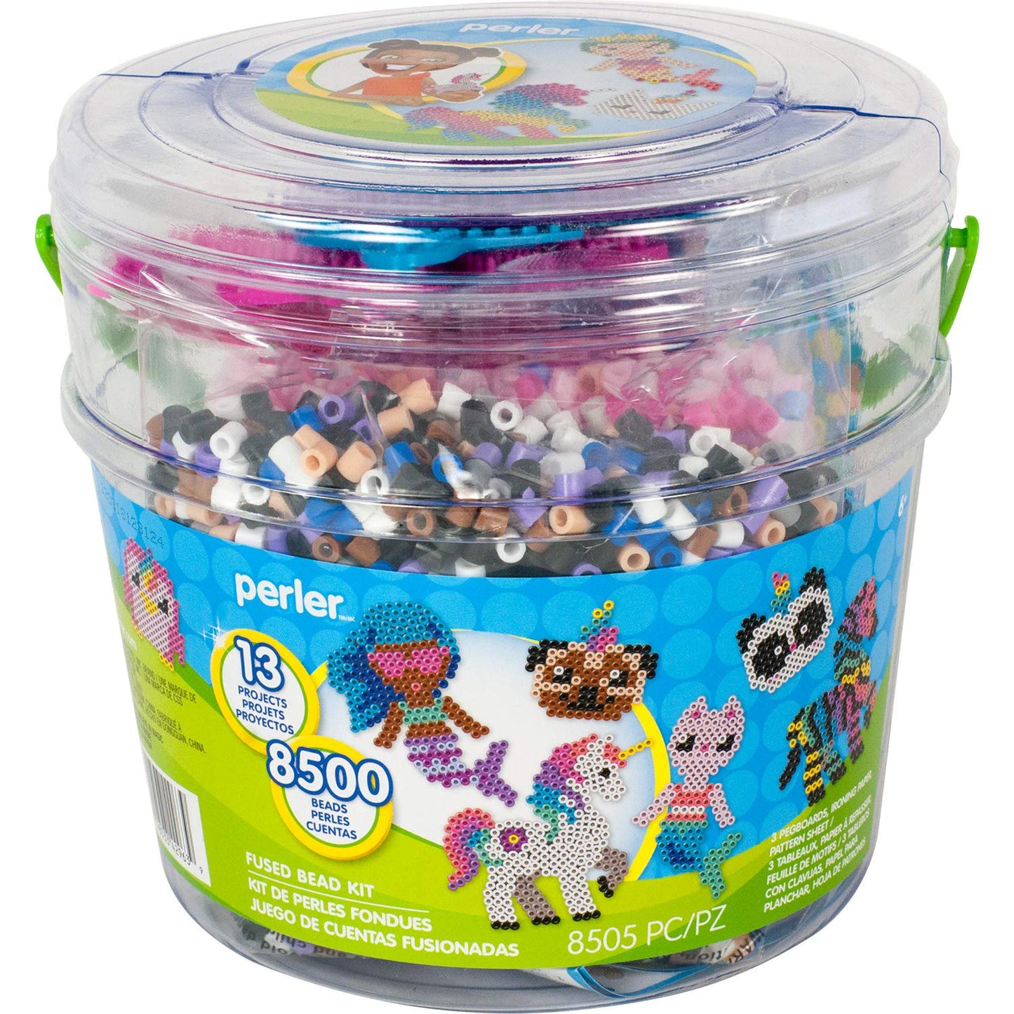 Perler Mystical Creatures Fuse Bead Kit, 8505pc, 13 Patterns, Believe in Magic