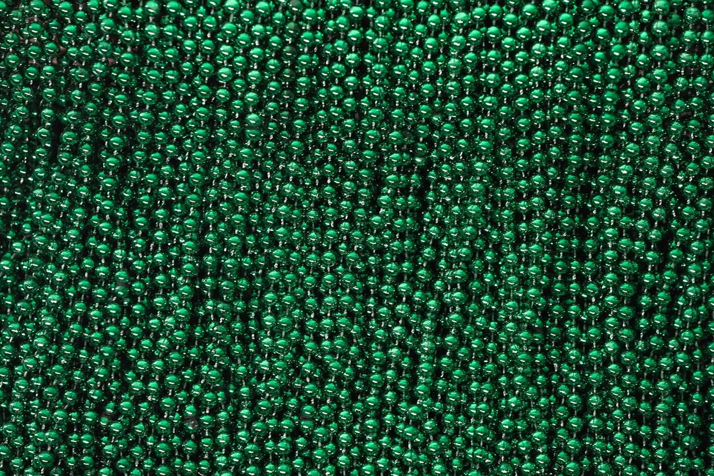 Mardi Gras Beads 33 inch 7mm, 12 Dozen, 144 Necklaces with Doubloon- Bulk Party Favors